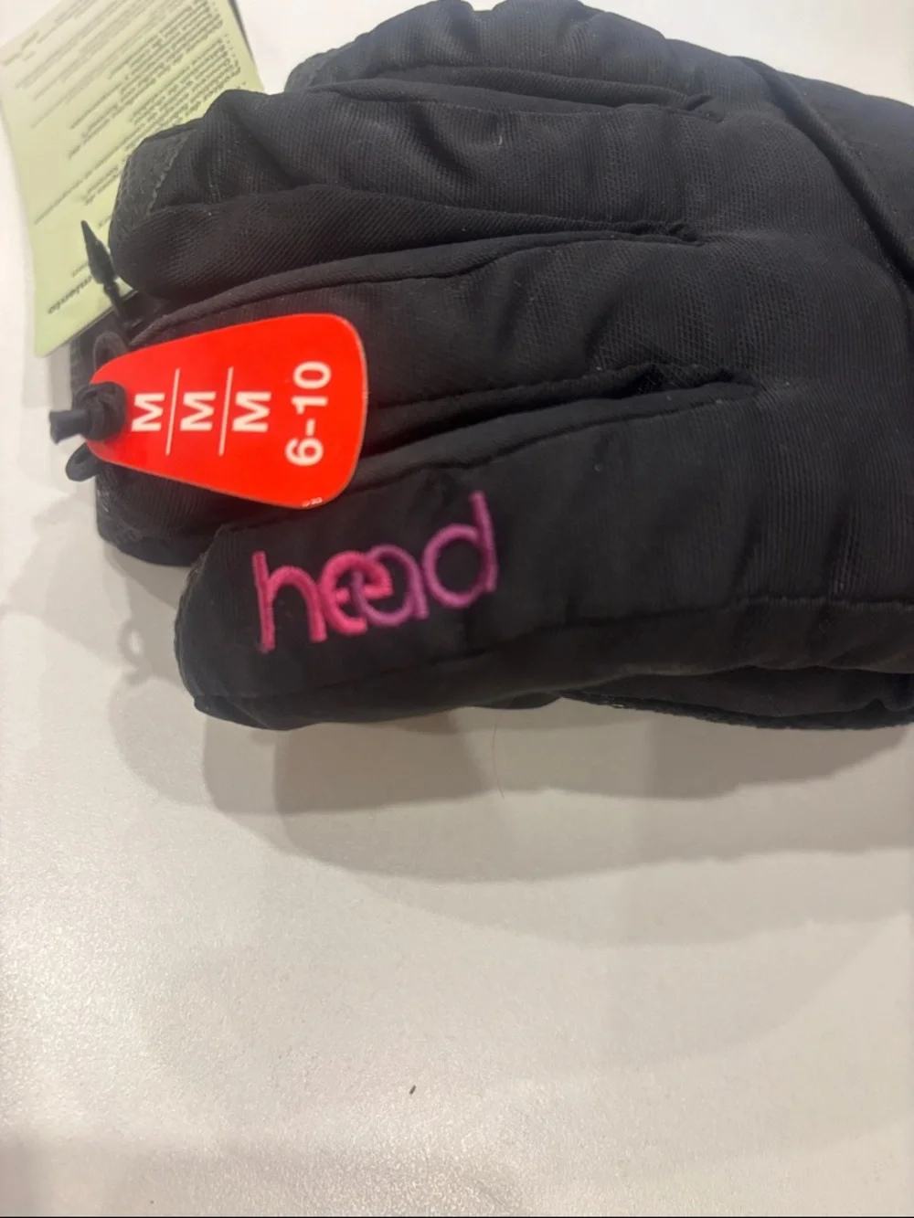 Head Kids Black and Pink Mittens